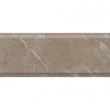 Бордюр глянцевая Серенада BDA027R Бежевый Темный Глянцевый Обрезной 30x12 13мм  коричневый Kerama Marazzi