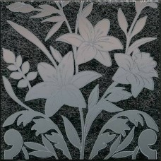 Декор глянцевая Барберино HGD/B567/5292 3 чёрный глянцевый 20x20 6.9мм  черный Kerama Marazzi