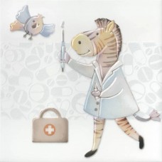 Декор сатинированная Айболит VT/A505/5009 5 20x20 6.9мм  серый Kerama Marazzi