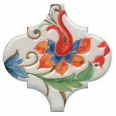 Декор глянцевая Арабески Тоскана VT/A583/65000 7 Глянцевый 7x7 7мм  белый Kerama Marazzi