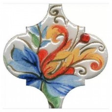 Декор глянцевая Арабески Тоскана VT/A580/65000 4 Глянцевый 7x7 7мм  белый Kerama Marazzi