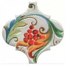 Декор глянцевая Арабески Тоскана VT/A584/65000 8 Глянцевый 7x7 7мм  белый Kerama Marazzi