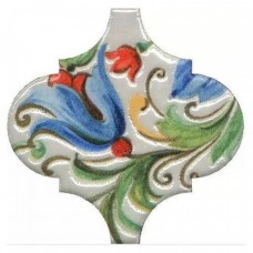 Декор глянцевая Арабески Тоскана VT/A579/65000 3 Глянцевый 7x7 7мм  белый Kerama Marazzi