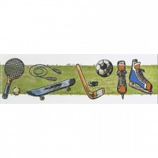 Бордюр сатинированная Веселые старты OS/A255/5009 20x6 6.9мм  зеленый Kerama Marazzi