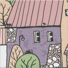 Декор сатинированная Городок OS/A226/5009 3 Матовый 20x20 6.9мм  желтый Kerama Marazzi