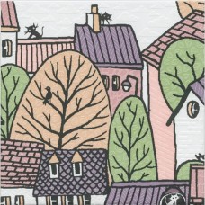 Декор сатинированная Городок OS/A222/5009 1 Матовый 20x20 6.9мм  белый Kerama Marazzi