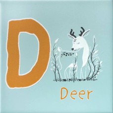 Декор сатинированная Зоопарк OS/A239/5185 D Матовый 20x20 6.9мм  голубой Kerama Marazzi