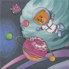 Декор сатинированная Космос VT/A381/5009 3 20x20 6.9мм  синий Kerama Marazzi