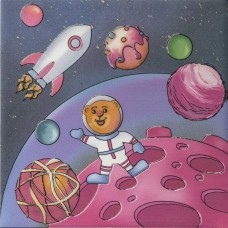 Декор сатинированная Космос VT/A383/5009 5 20x20 6.9мм  розовый Kerama Marazzi