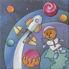 Декор сатинированная Космос VT/A380/5009 2 20x20 6.9мм  белый Kerama Marazzi