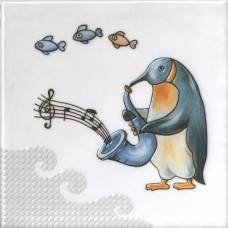 Декор сатинированная Симфония VT/A484/5232 5 Глянцевый 20x20 6.9мм  белый Kerama Marazzi