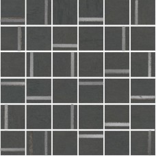 Мозаика матовая Гварди SG640520/MM 2 Антрацит Матовый Обрезной 30x30 9мм  черный Kerama Marazzi