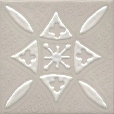 Декор глянцевая Бахия KMD3STA018GN 2 серый Светлый Глянцевый 10x10 7мм  Kerama Marazzi