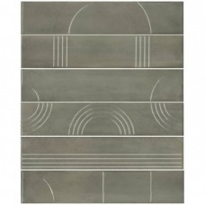 Панно глянцевая Мажорель KMP3STA003RN6X зеленый Глянцевый 36x29 10мм  Kerama Marazzi