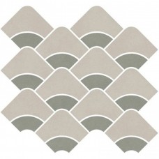 Декор матовая Таделакт KMD2HID006BR Наборный бежевый Светлый Зеленый Матовый Обрезной 30x28 9мм  Kerama Marazzi