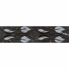 Бордюр глянцевая Тубкаль KMB3STA003BR черный Глянцевый Обрезной 30x7 9мм  Kerama Marazzi