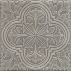Декор глянцевая Фес KMD3STA006BN серый Глянцевый 15x15 7.7мм Kerama Marazzi Декор глянцевая Фес KMD3STA006BN серый Глянцевый 15x15 7.7мм Kerama Marazzi