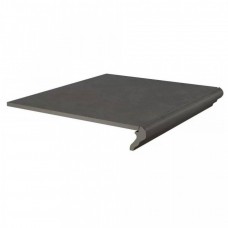 Ступень матовая Хадду KM4040G0041NGTF Фронтальная серый Темный Матовый 40x34 8мм  Kerama Marazzi