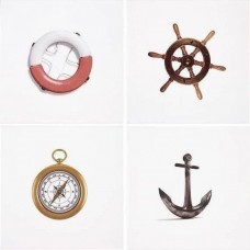 Декор матовая Lord Marine Mix Blanco 20x20 7мм  белый Ape Ceramica