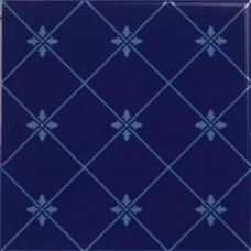 Керамическая плитка глянцевая Noblesse S001223 Delis Cobalto 20x20 8мм  синий Ape Ceramica