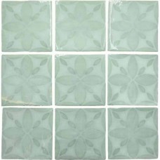 Керамическая плитка глянцевая Fado A037562 Mariza Acqua 13x13 8.5мм  белый Ape Ceramica