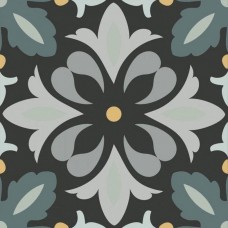 Керамогранит матовая Dahlia Daisy Night 15x15 9мм черный Ape Ceramica Керамогранит матовая Dahlia Daisy Night 15x15 9мм черный Ape Ceramica