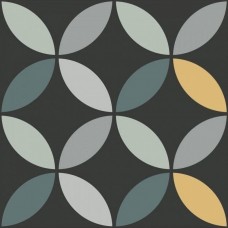 Керамогранит матовая Dahlia Pansy Night 15x15 9мм  черный Ape Ceramica