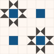 Керамогранит матовая Victorian Dreams Queen Blue 45x45 9мм  белый Kerlife