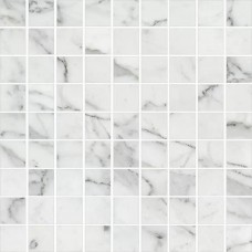Мозаика лаппатированная Marble Trend K-1000/LR/m01 Carrara 30x30 10мм  белый Kerranova