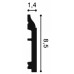 Плинтус напольный SX172F 200x1x9см
