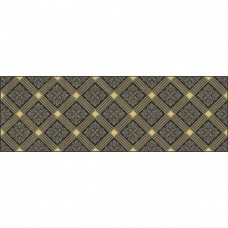 Декор глянцевая Роял AD\B483\60045 черный 60x20 9мм  Laparet