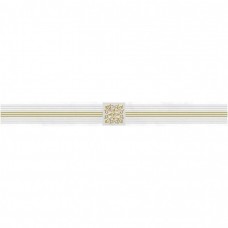 Бордюр глянцевая Роял AD\A484\60044 белый 60x6 9мм  Laparet