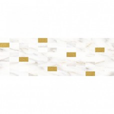 Декор глянцевая Арагон MM60157 Мозаичный белый Золото 60x20 9мм  Laparet