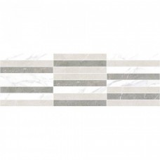 Декор глянцевая Escada MM60133 Мозаичный 60x20 9мм  белый Laparet