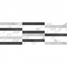 Декор глянцевая Монти MM60150 Мозаичный Микс 60x20 9мм  белый Laparet