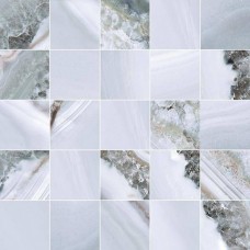 Декор глянцевая Эвент MM34103 Мозаичный голубой 25x25 9мм  Laparet