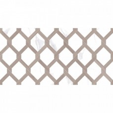 Декор глянцевая Статурио 00-00-5-08-00-17-2466 Табачный Узор 40x20 9мм  белый Laparet