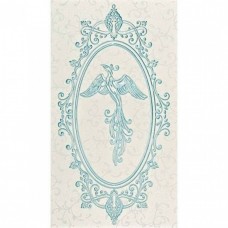 Декор матовая Анастасия 1645-0097 Орнамент голубой 45x25 8мм  Lasselsberger Ceramics