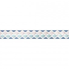 Бордюр глянцевая Парижанка 1506-0256 Фантазия 60x7 9мм  голубой Lasselsberger Ceramics