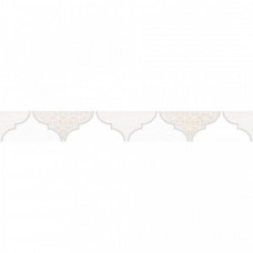 Бордюр матовая Мореска 1504-0170 Бежевый 40x6 9мм  белый Lasselsberger Ceramics