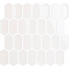 Мозаика глянцевая Candylike Crayon White Glos (3.8x7.6) 30x28 8мм  белый LeeDo