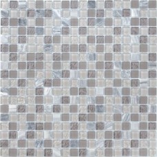 Мозаика глянцевая Naturelle 4 Sitka (1.5x1.5) 31x31 4мм  серый LeeDo