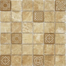Мозаика матовая Art Stone Emperador Light Mat (4.8x4.8) 30x30 8мм  бежевый LeeDo