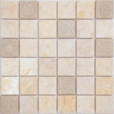 Мозаика матовая Art Stone Botticino Mat (4.8x4.8) 30x30 8мм бежевый LeeDo Мозаика матовая Art Stone Botticino Mat (4.8x4.8) 30x30 8мм бежевый LeeDo
