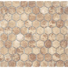 Мозаика матовая Pietrine Hexagonal Emperador Light Mat Hex (1.8x3) 31x29 6мм коричневый LeeDo Мозаика матовая Pietrine Hexagonal Emperador Light Mat Hex (1.8x3) 31x29 6мм коричневый LeeDo