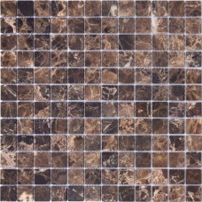Мозаика полированная Pietrine 4 Emperador Dark Pol (2.3x2.3) 30x30 4мм  коричневый LeeDo