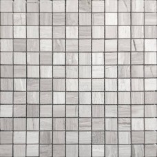Мозаика полированная Pietrine 7 Travertino Silver Pol (2.3x2.3) 30x30 7мм  серый LeeDo
