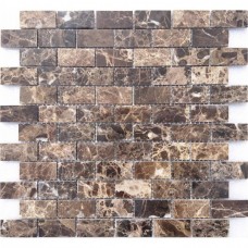 Мозаика полированная Pietrine 7 Emperador Dark Pol (2.3x4.8) 30x30 7мм  коричневый LeeDo