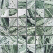 Мозаика полированная Pietrine 7 Onice Verde Oliva Pol (4.8x4.8) 31x31 7мм  зеленый LeeDo