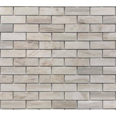 Мозаика глянцевая Pietrine 7 Nuvola Rosato Pol (2.3x7.3) 30x30 7мм  серый LeeDo